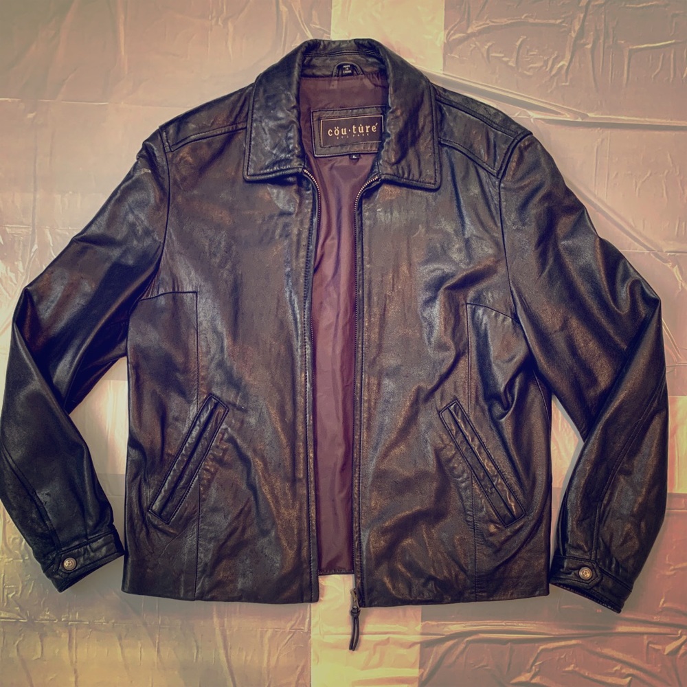 Couture vintage leather jacket